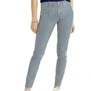 Madewell Blue and White Striped Denim